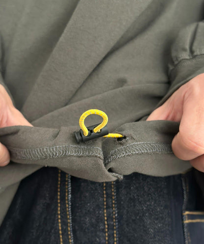 U.S. POLO ASSN. 抽繩泡泡廓形長袖T恤