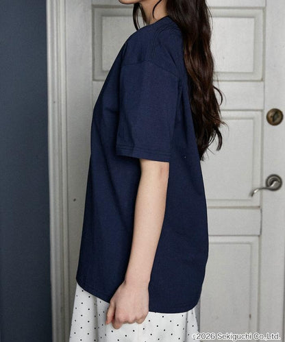 モンチッチ（蒙奇奇） 異材質拼接T恤