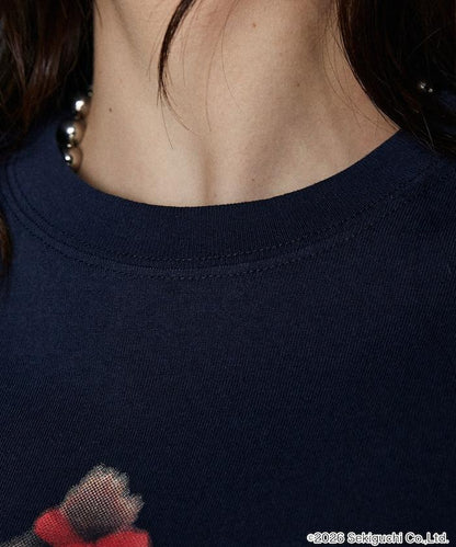 モンチッチ（蒙奇奇） 異材質拼接T恤