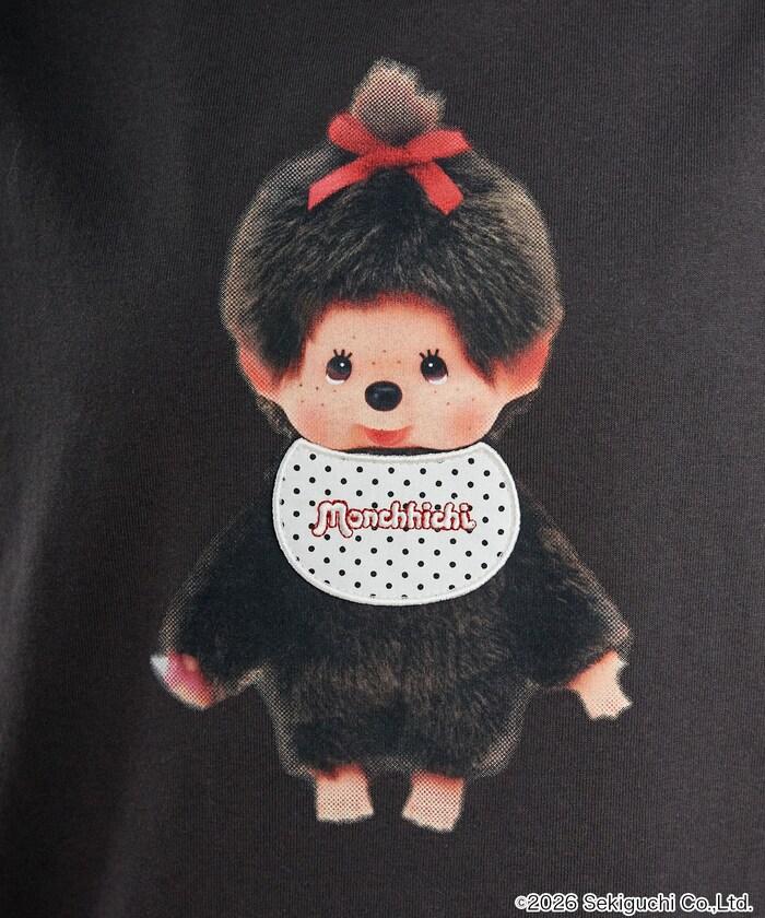 モンチッチ（蒙奇奇） 異材質拼接T恤