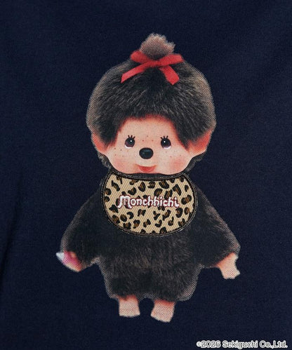 モンチッチ（蒙奇奇） 異材質拼接T恤