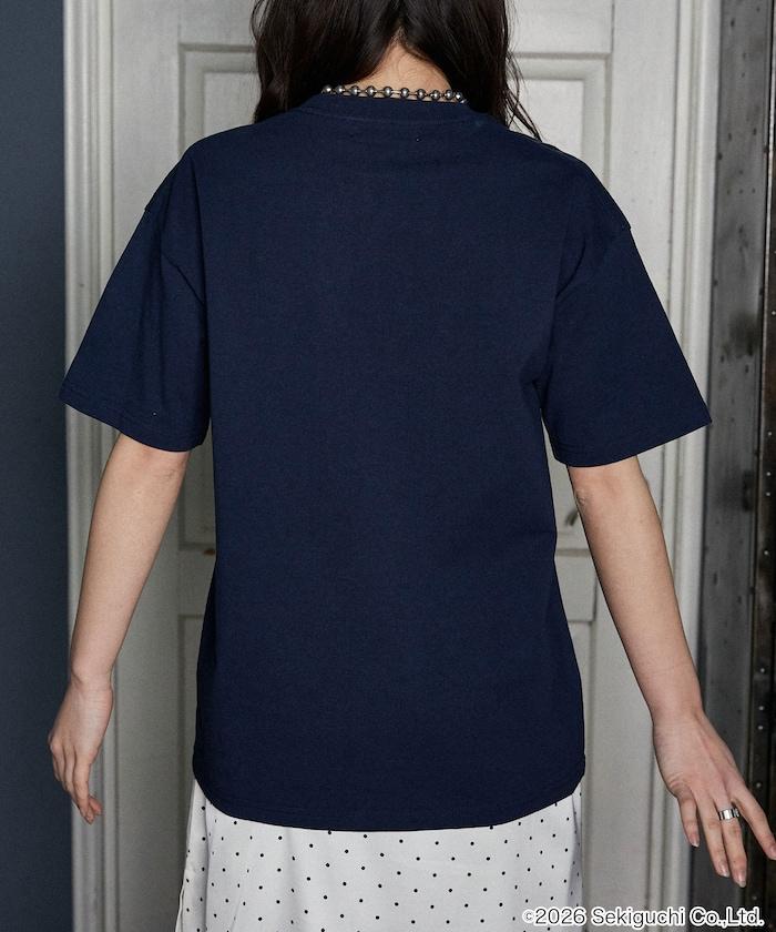 モンチッチ（蒙奇奇） 異材質拼接T恤