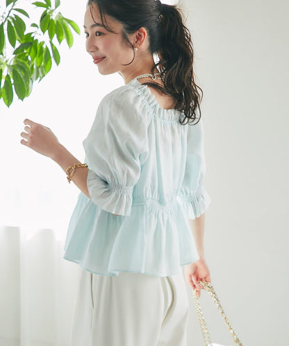抽褶褶皺設計 女襯衫