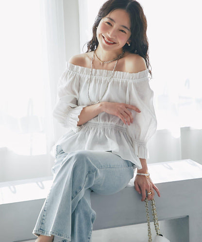 抽褶褶皺設計 女襯衫