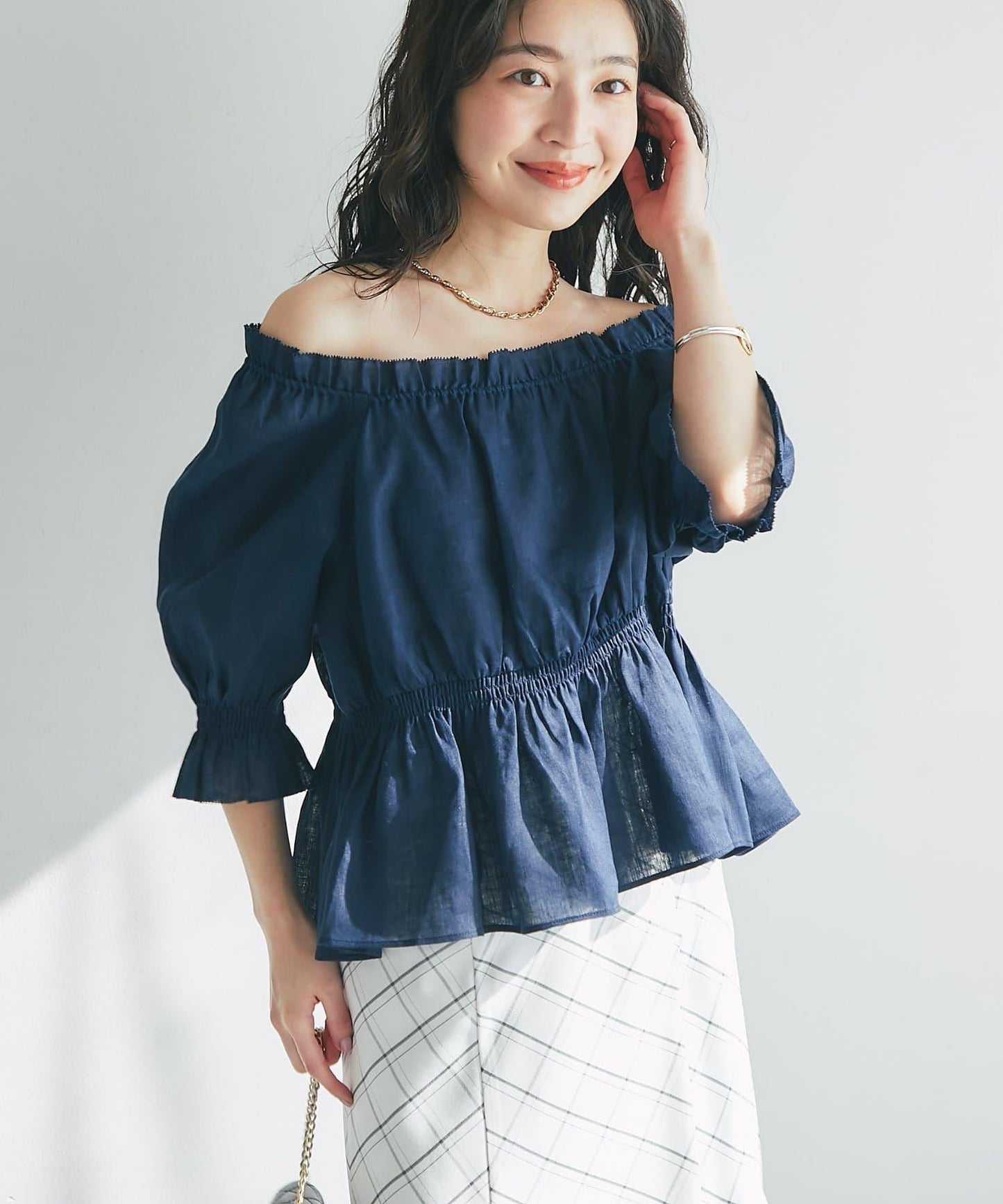 抽褶褶皺設計 女襯衫