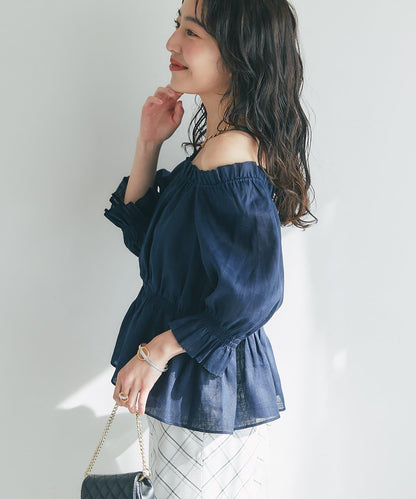 抽褶褶皺設計 女襯衫