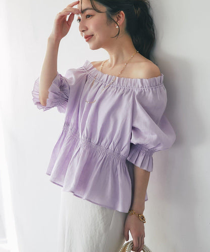 抽褶褶皺設計 女襯衫