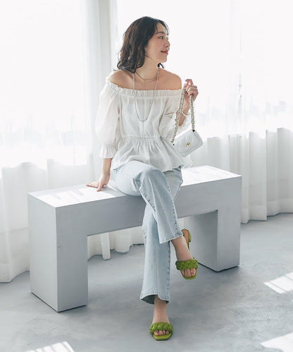 抽褶褶皺設計 女襯衫