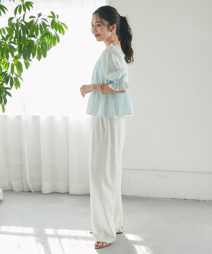 抽褶褶皺設計 女襯衫