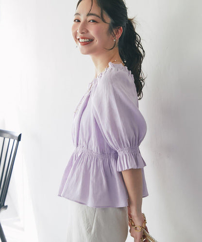 抽褶褶皺設計 女襯衫