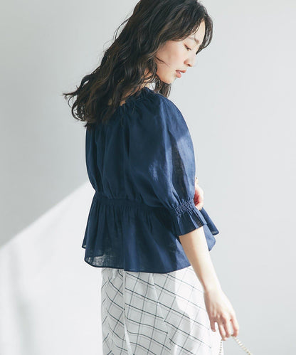 抽褶褶皺設計 女襯衫