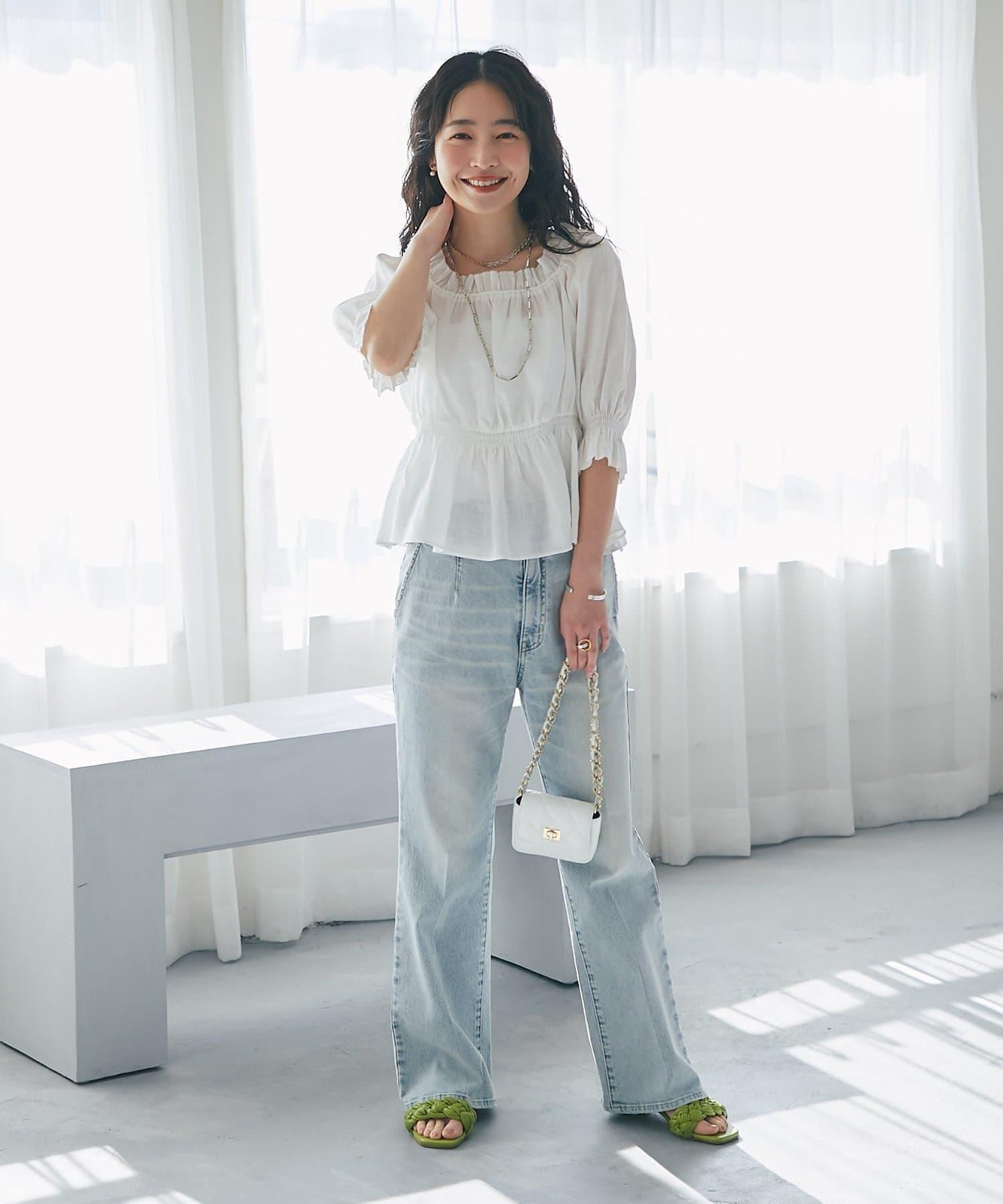 抽褶褶皺設計 女襯衫