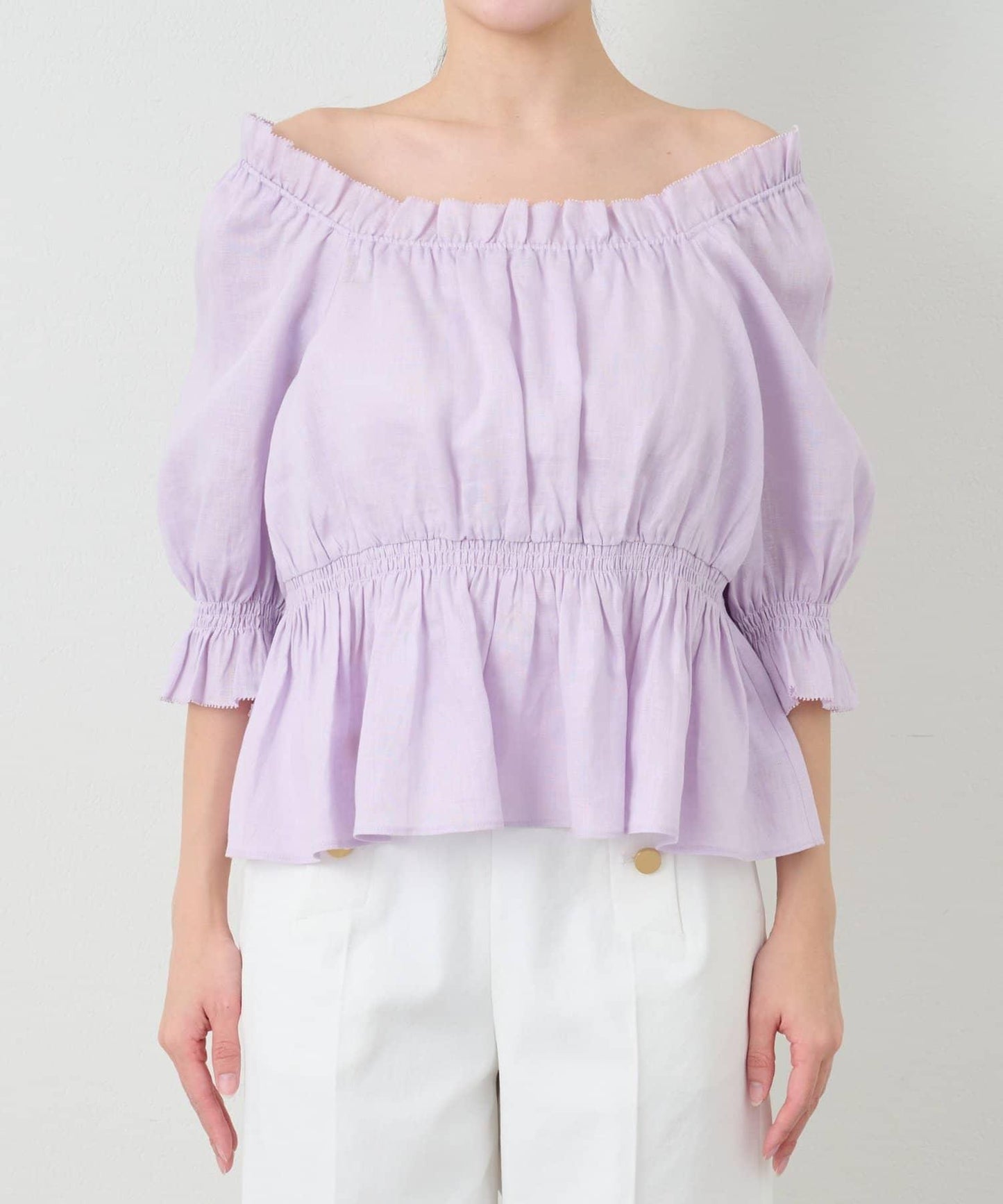 抽褶褶皺設計 女襯衫