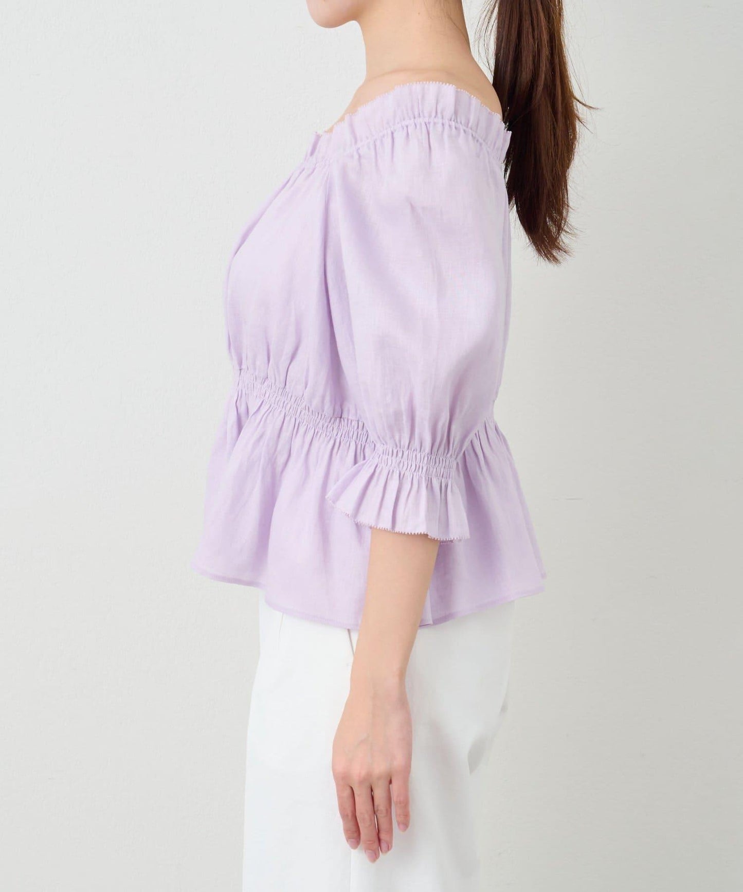 抽褶褶皺設計 女襯衫