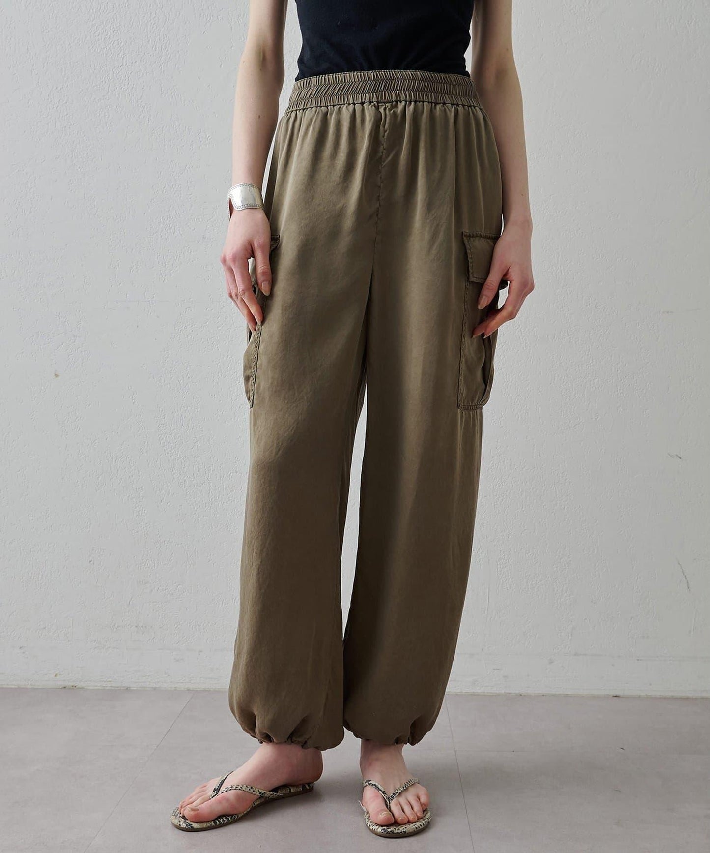 水洗做舊 銅氨面料 工裝褲