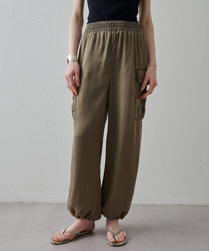 水洗做舊 銅氨面料 工裝褲