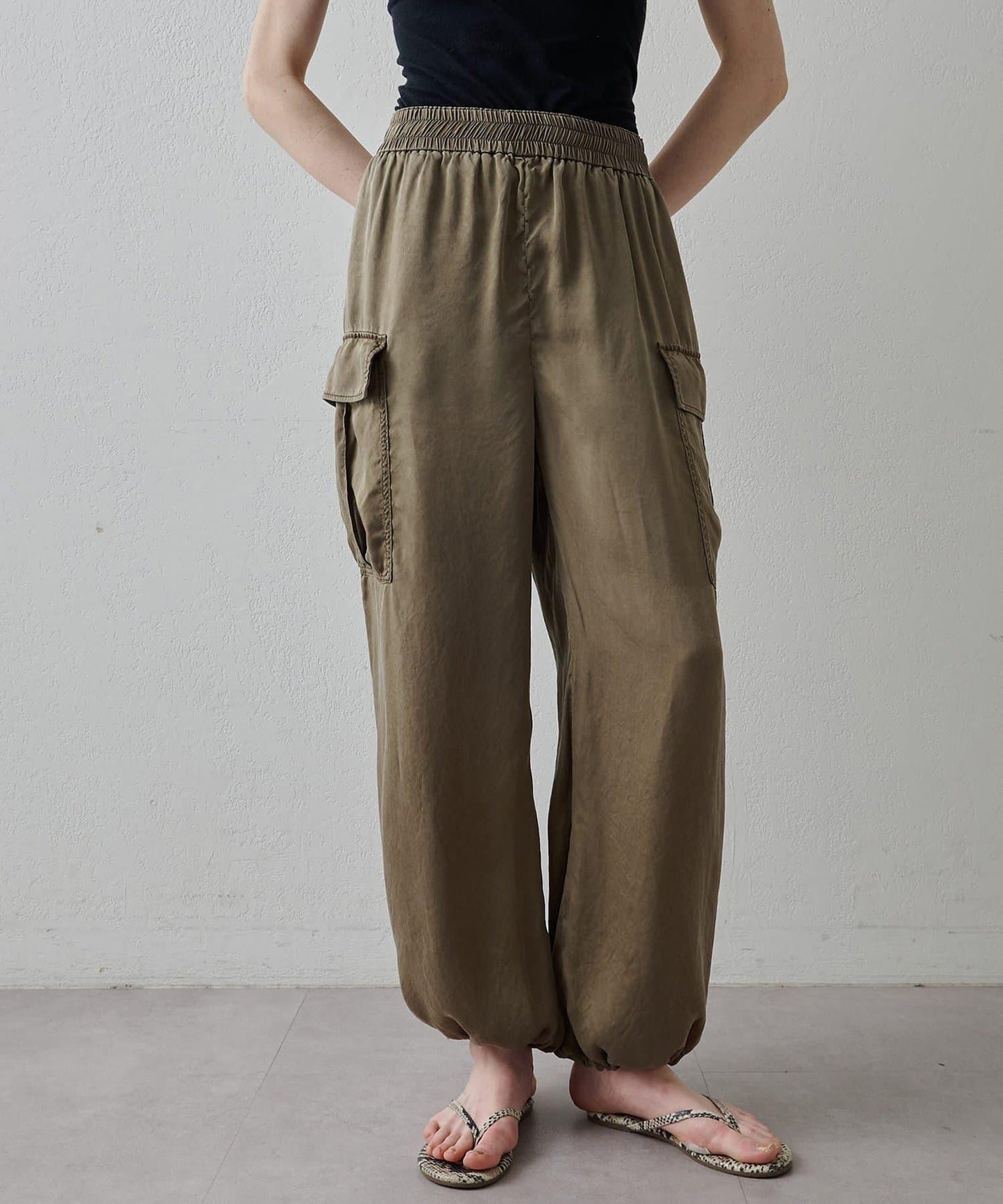 水洗做舊 銅氨面料 工裝褲