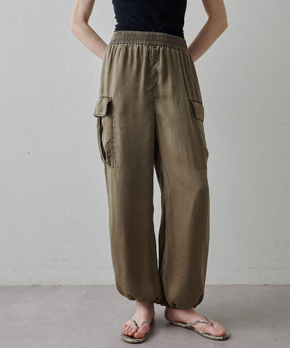 水洗做舊 銅氨面料 工裝褲