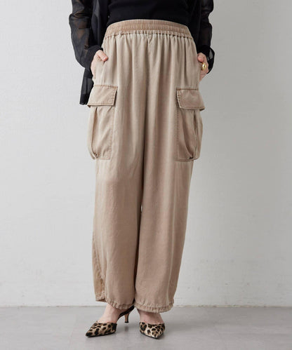 水洗做舊 銅氨面料 工裝褲