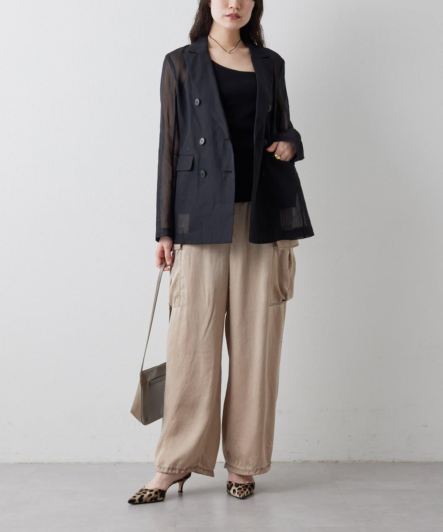 水洗做舊 銅氨面料 工裝褲