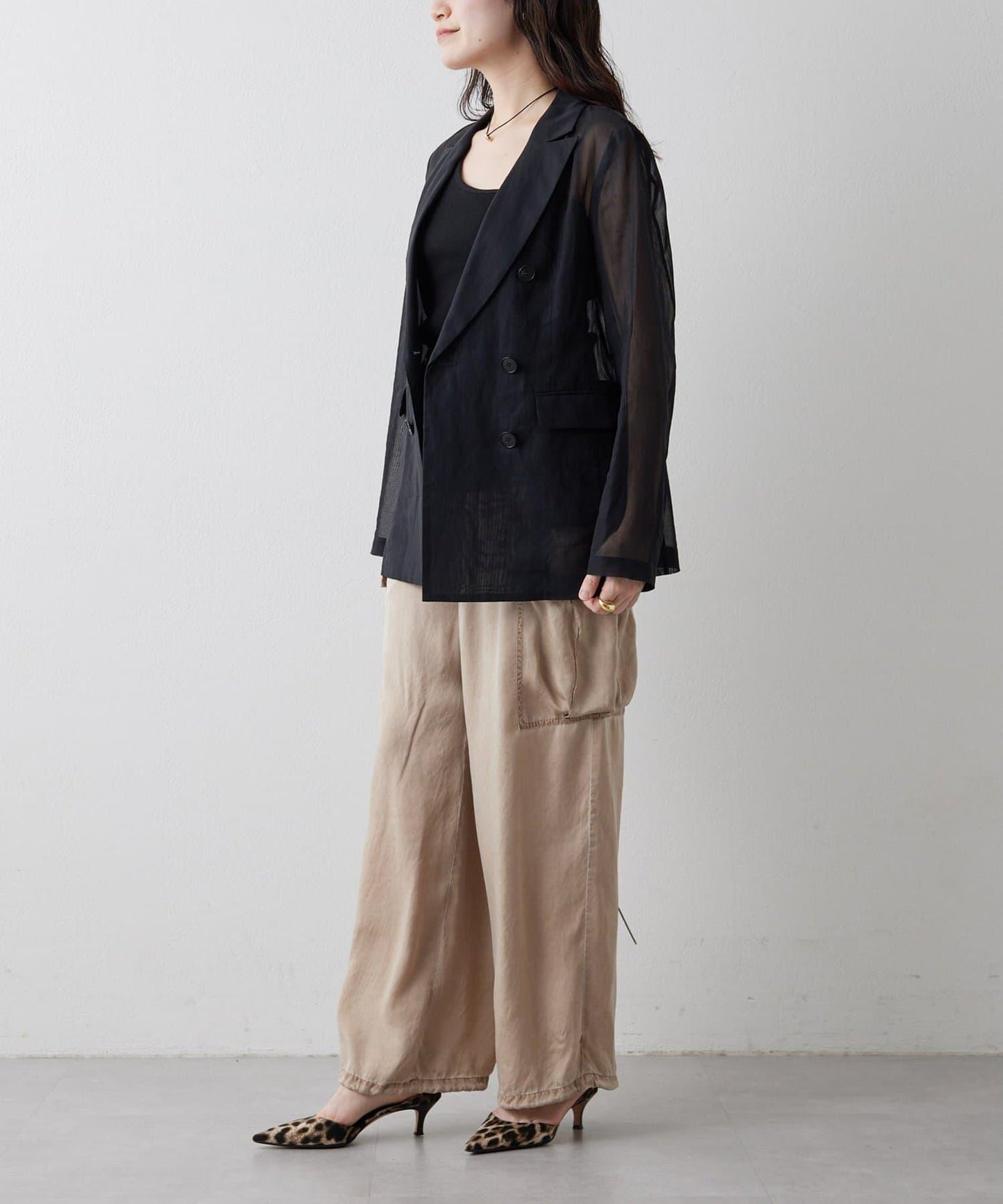 水洗做舊 銅氨面料 工裝褲