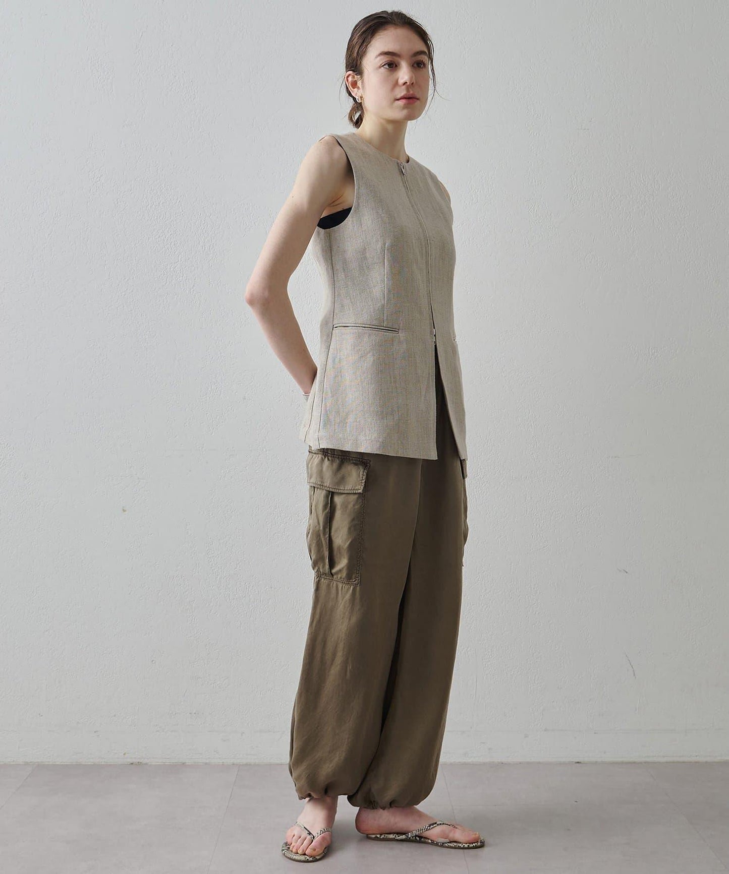 水洗做舊 銅氨面料 工裝褲