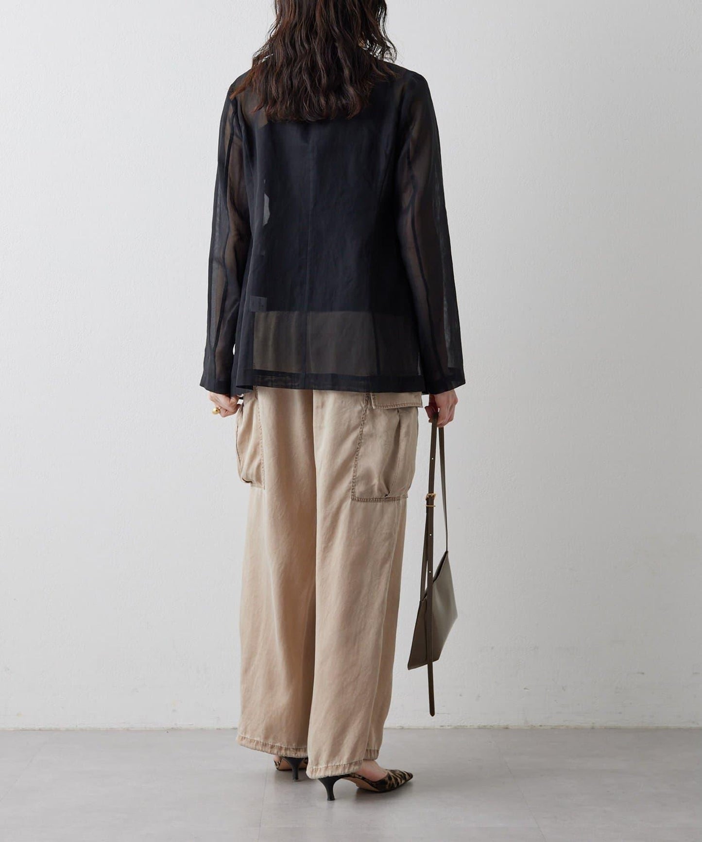 水洗做舊 銅氨面料 工裝褲