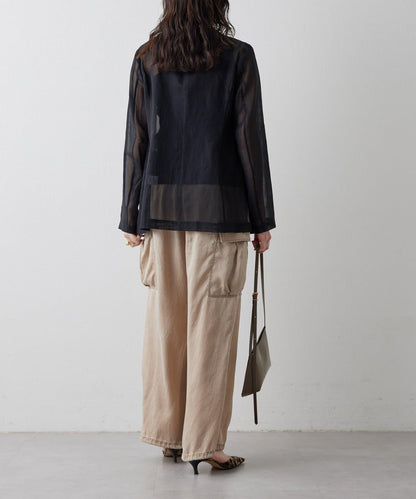 水洗做舊 銅氨面料 工裝褲