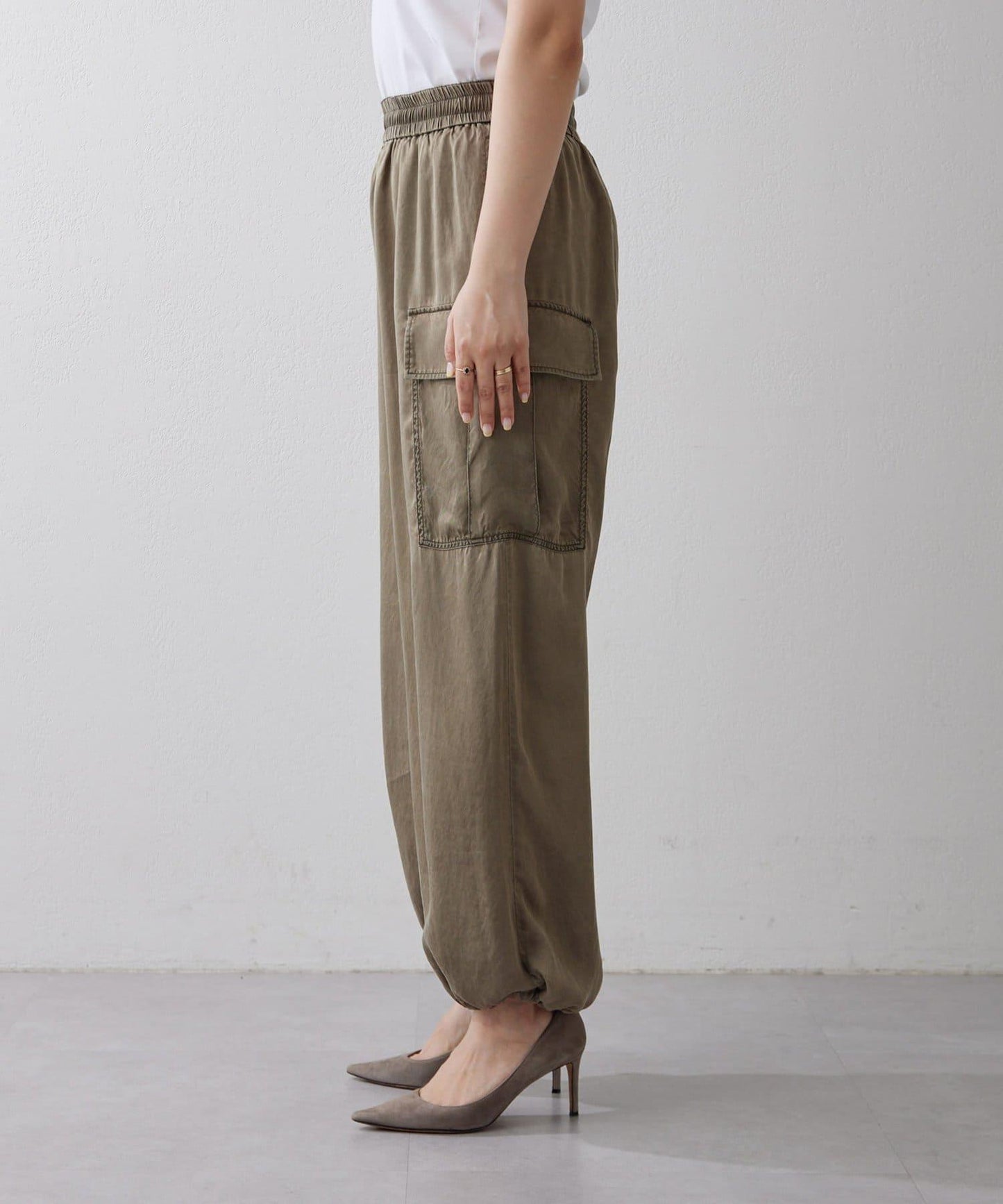 水洗做舊 銅氨面料 工裝褲