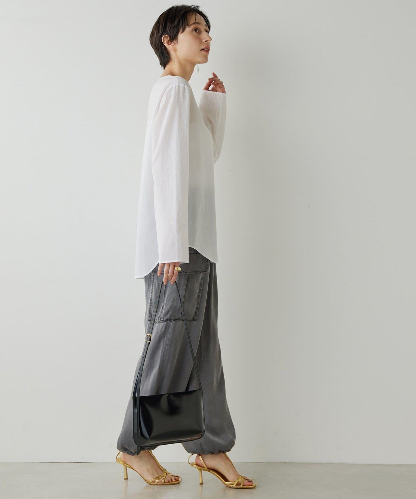 水洗做舊 銅氨面料 工裝褲