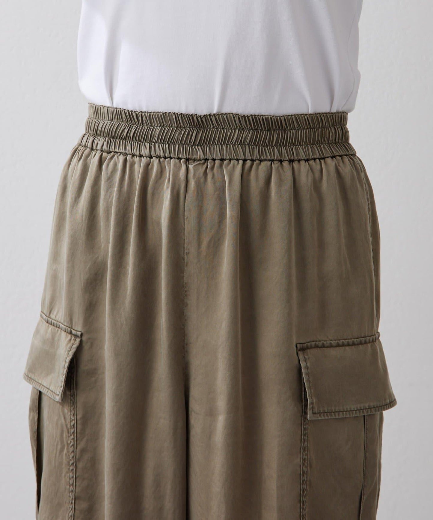 水洗做舊 銅氨面料 工裝褲