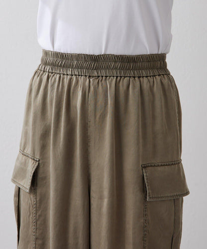 水洗做舊 銅氨面料 工裝褲