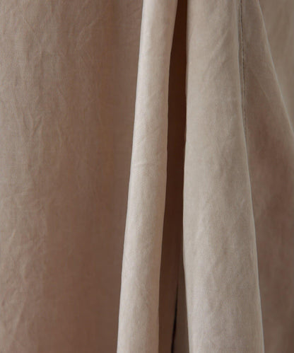 Drawing Numbers 水洗做舊銅氨面料襯衫連衣裙