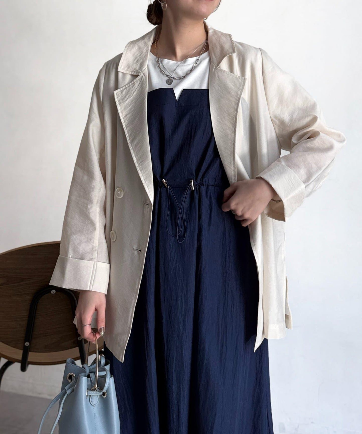 透紗西裝版型西裝外套