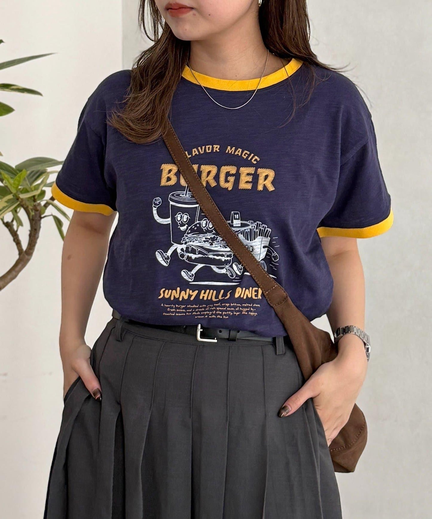 粗節撞色領 T恤