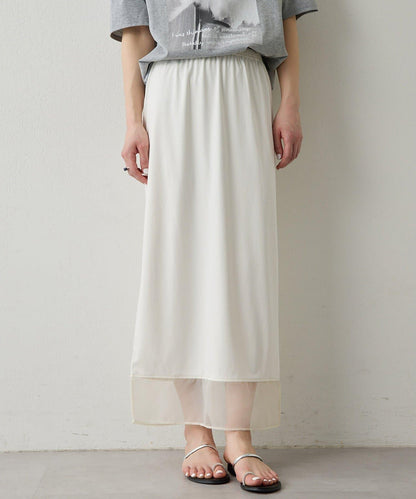 THE PAUSE 薄紗下襬包臀半身裙