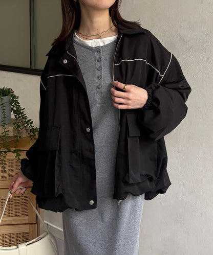 翻領蓬鬆廓形夾克