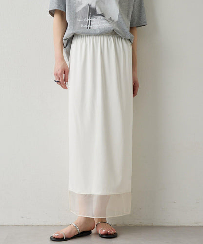 THE PAUSE 薄紗下襬包臀半身裙