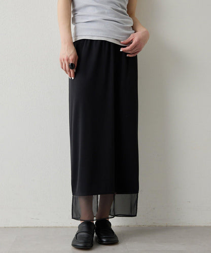 THE PAUSE 薄紗下襬包臀半身裙