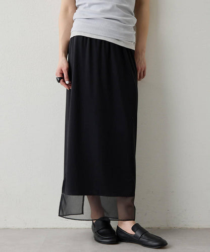 THE PAUSE 薄紗下襬包臀半身裙