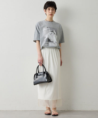 THE PAUSE 薄紗下襬包臀半身裙