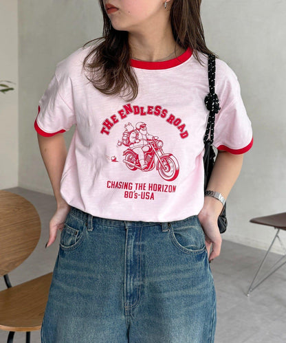 粗節撞色領 T恤