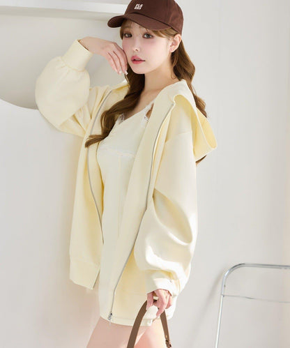 one after anoter 蕾絲連帽衛衣