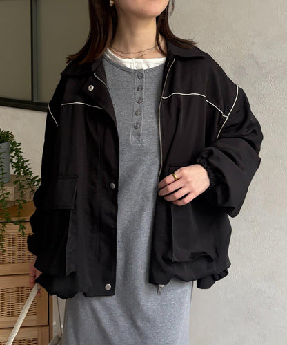 翻領蓬鬆廓形夾克
