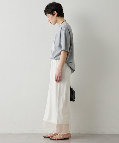 THE PAUSE 薄紗下襬包臀半身裙