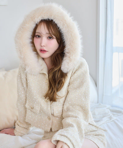 one after anoter 花呢連帽夾克