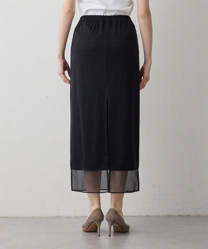 THE PAUSE 薄紗下襬包臀半身裙