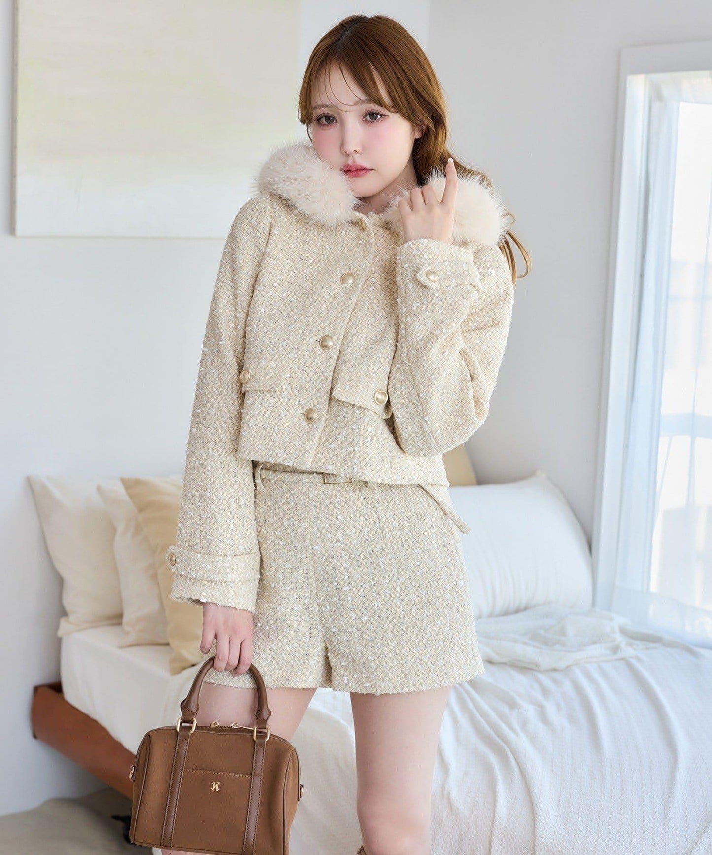 one after anoter 花呢連帽夾克