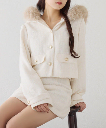 one after anoter 花呢連帽夾克