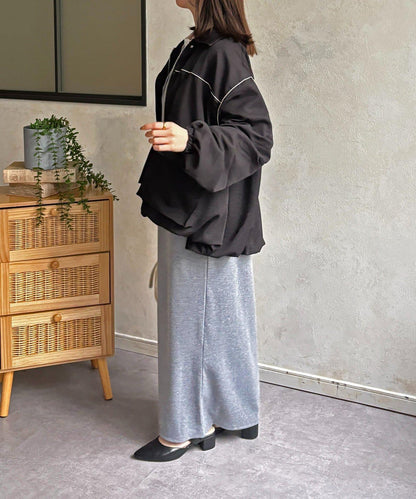 翻領蓬鬆廓形夾克